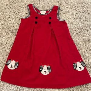 Vintage Rare, Too! by Rare Editions Corduroy Puppy Dog Dress, Size 6X